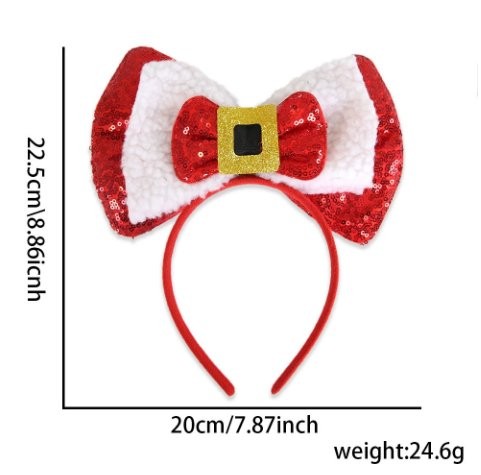 Berry Gold Bow Headband 2