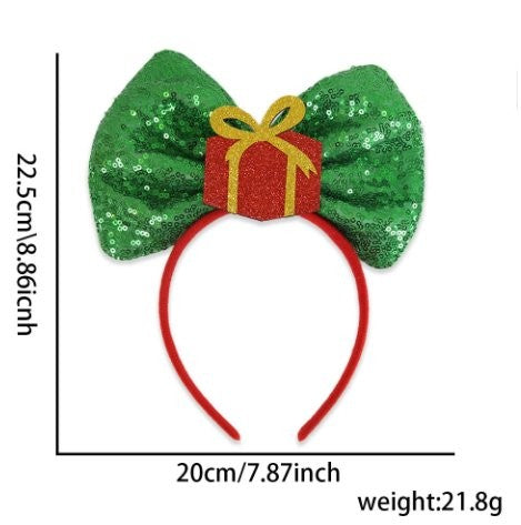 Berry Gold Bow Headband 3