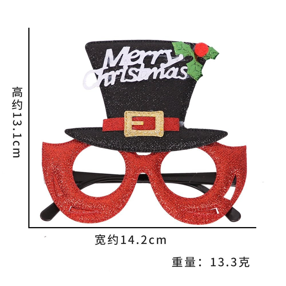 Black Santa Hat Glasses