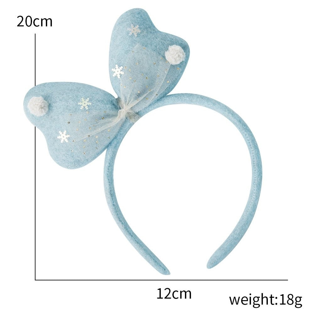 Blue Bow Headband