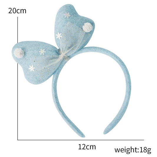 Blue Bow Headband