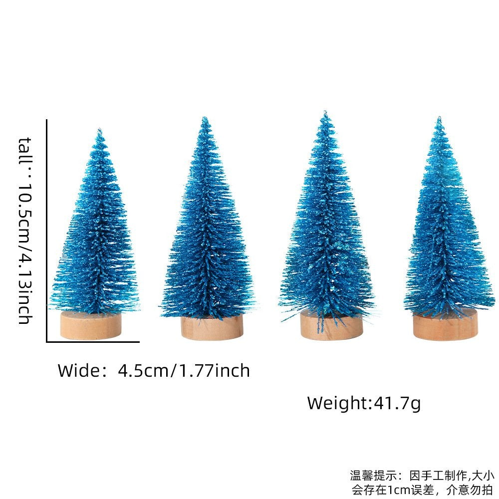 Blue Without Snow Style (4-Pack) Tree