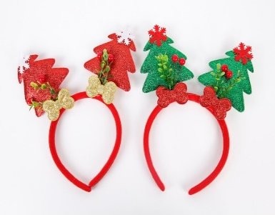 Bow Red Berry Tree Head Bopper