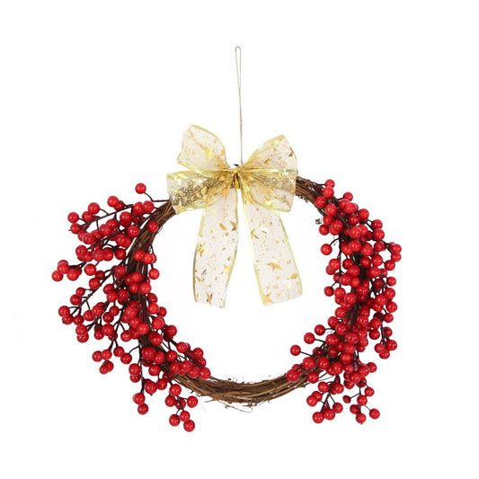 Bow Red Berry Wreath a Ornament