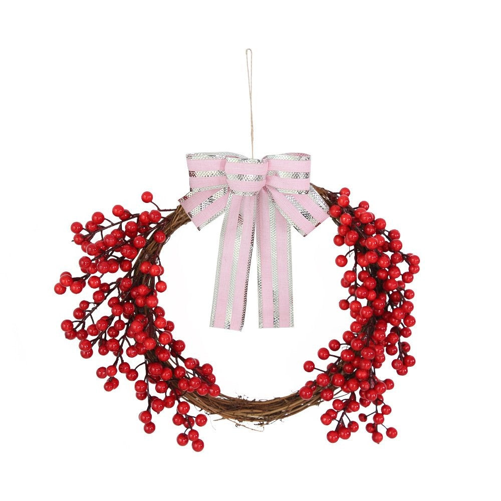 Bow Red Berry Wreath a Ornament 3