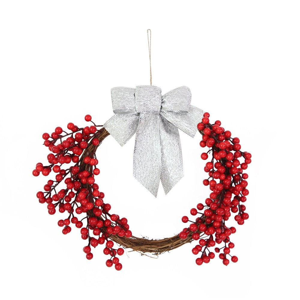 Bow Red Berry Wreath a Ornament 6