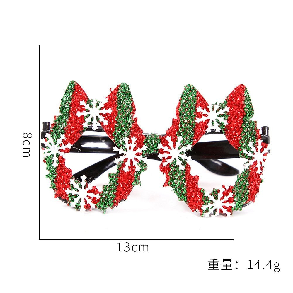 Bow Red Green Glasses