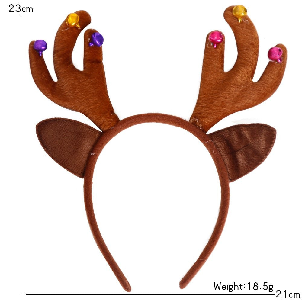 Brown Antler Bell Headband 23*18.5cm