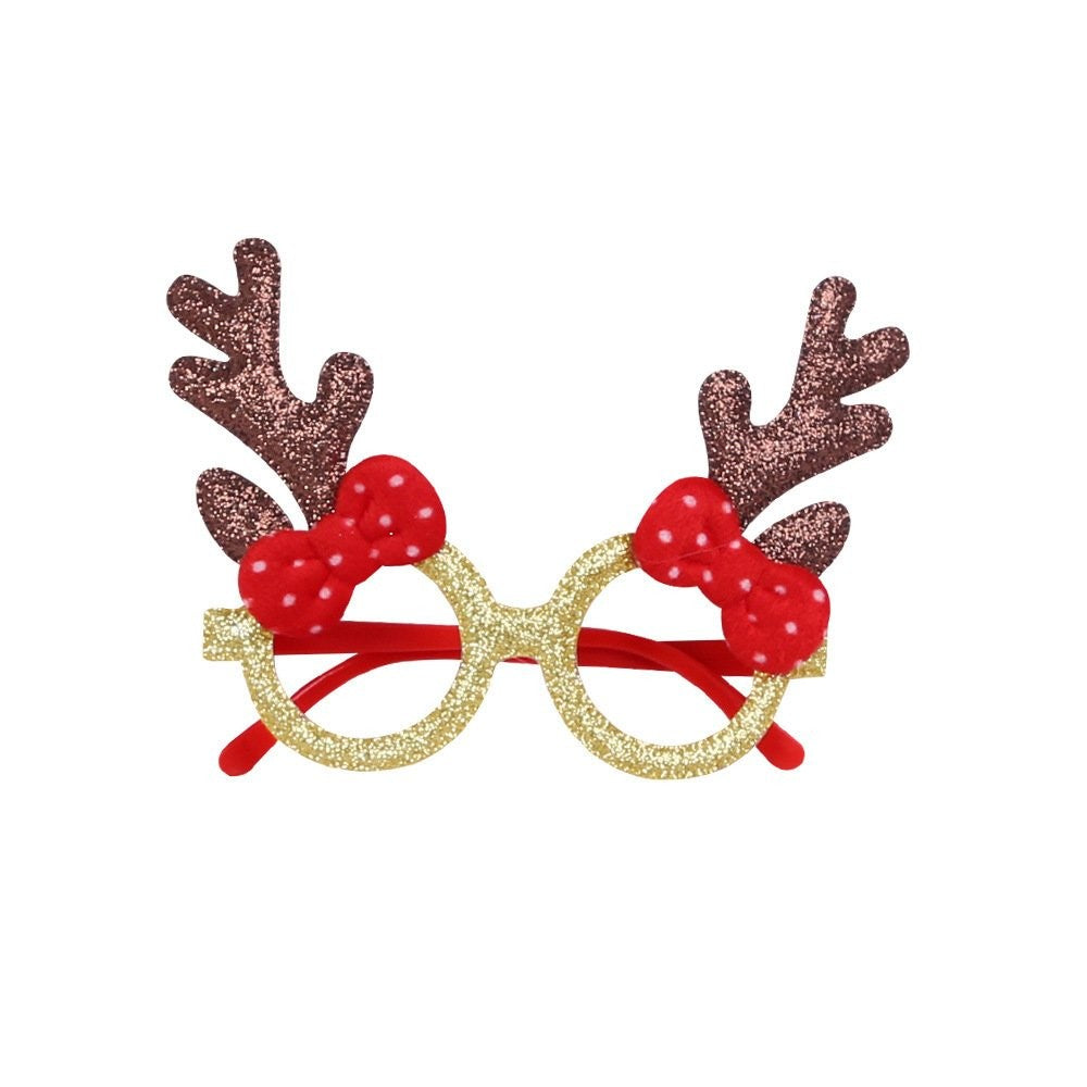 Brown Antler + Red Bow Glasses