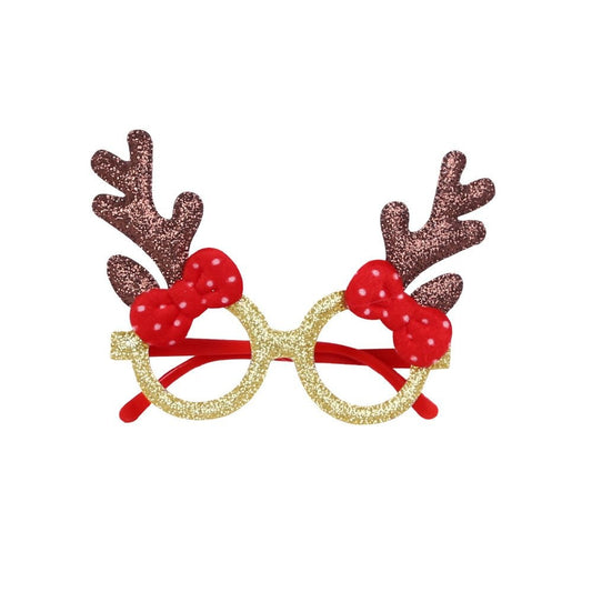 Brown Antler + Red Bow Glasses