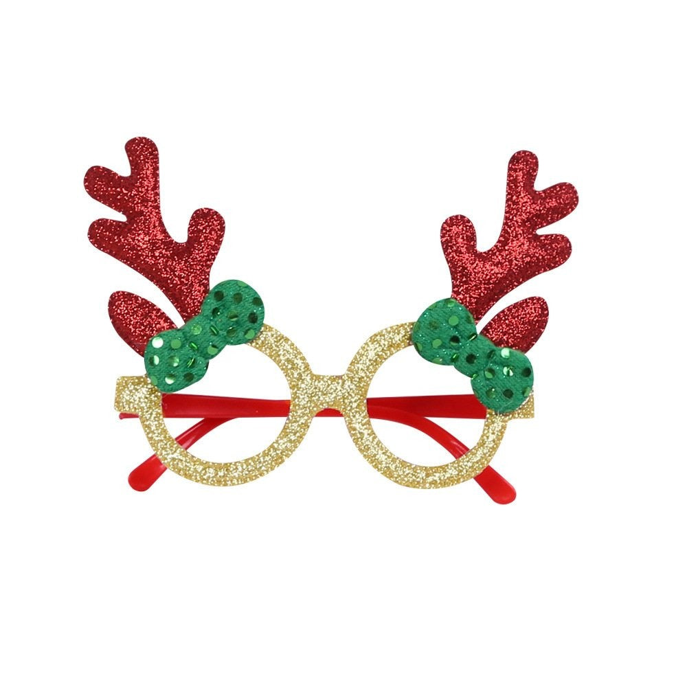 Brown Antler + Red Bow Glasses 2