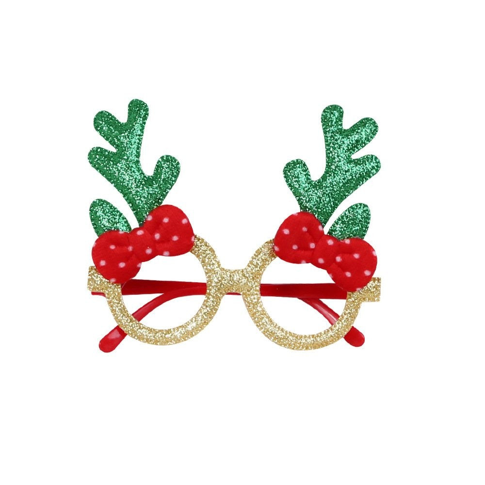 Brown Antler + Red Bow Glasses 3