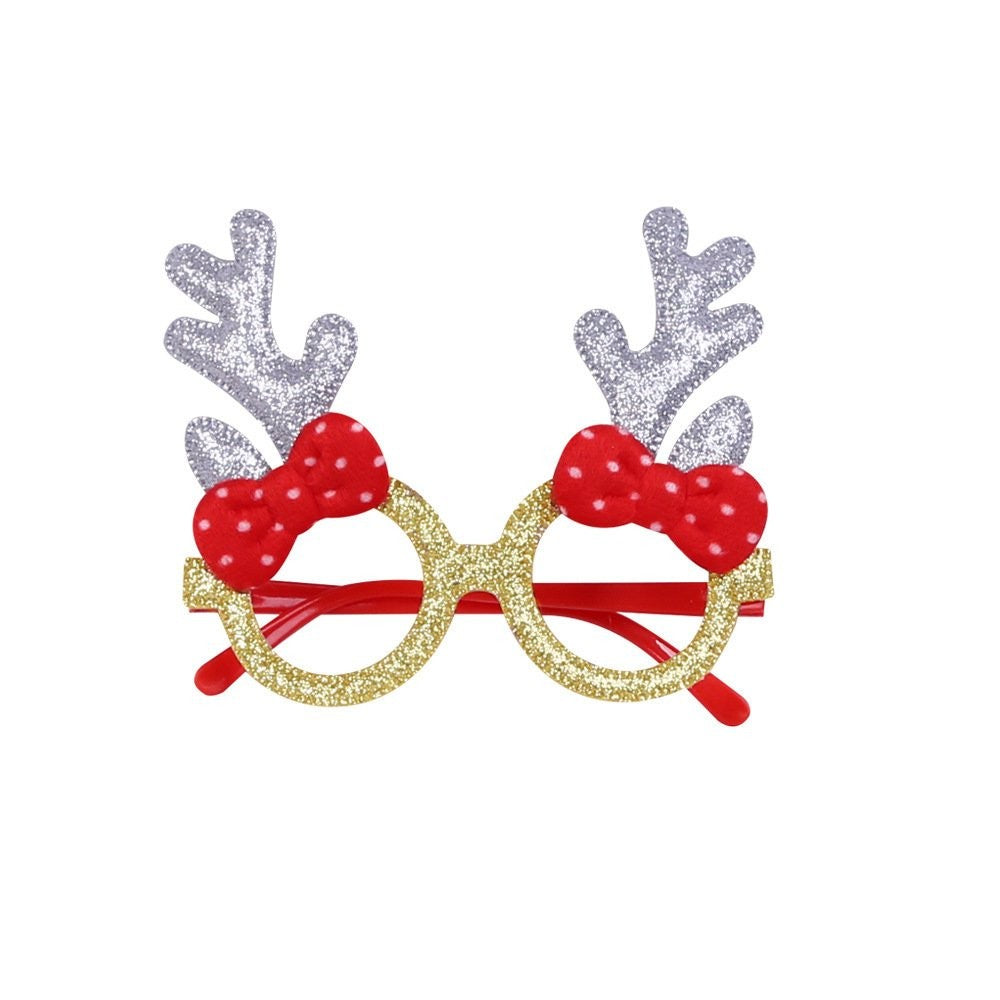 Brown Antler + Red Bow Glasses 4