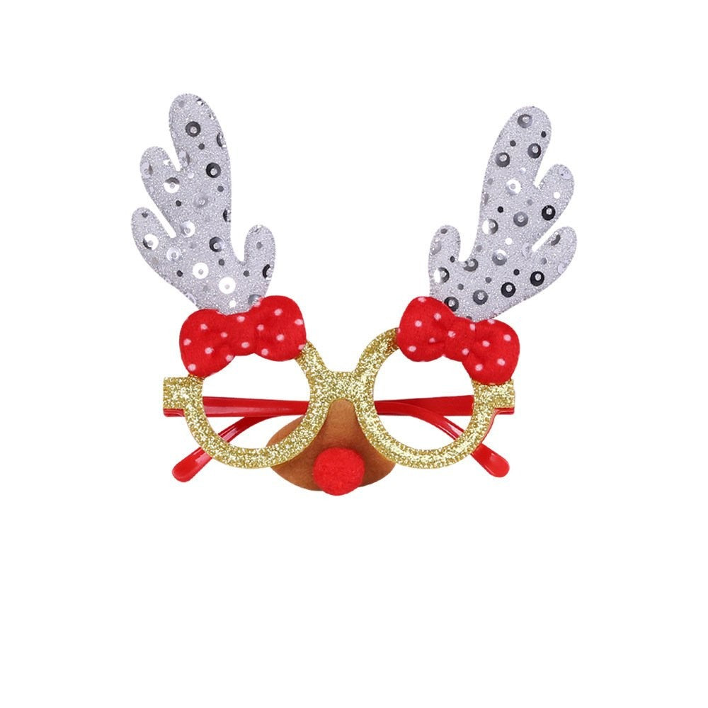 Brown Antler + Red Bow Glasses 5