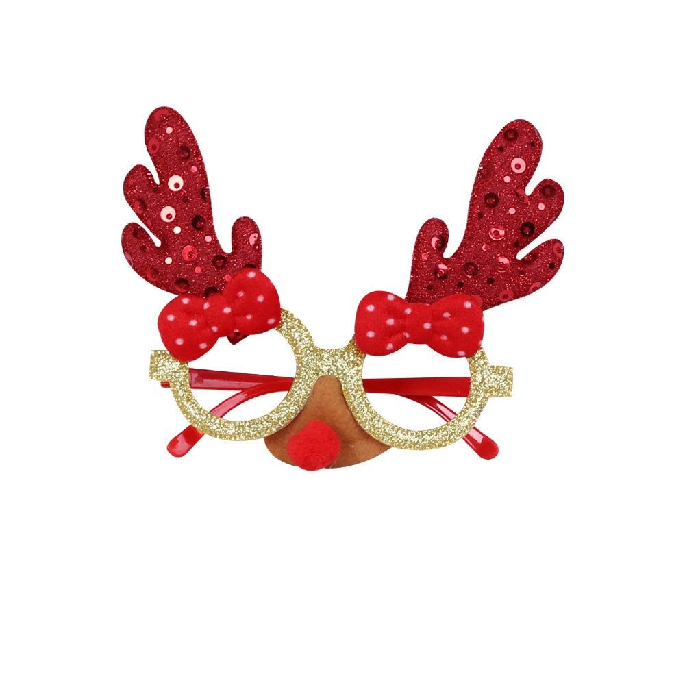 Brown Antler + Red Bow Glasses 6