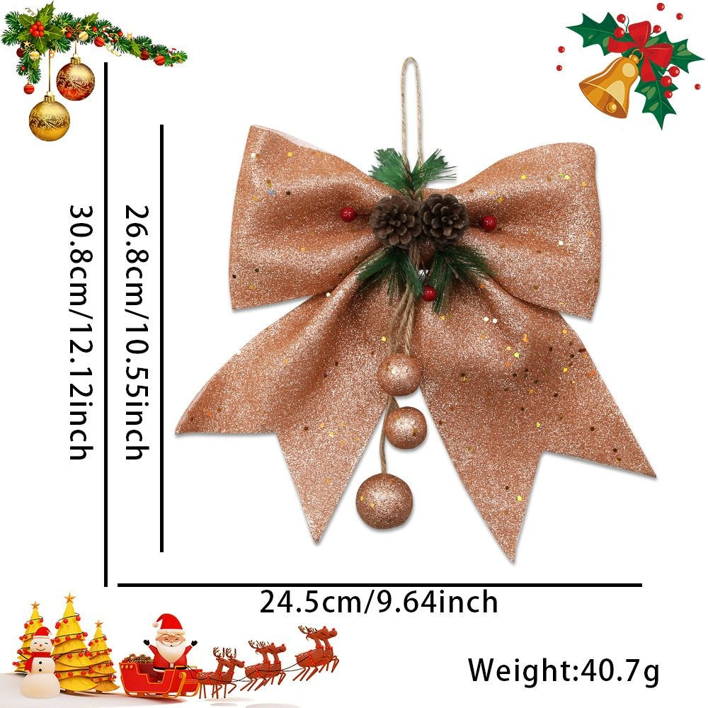 Brown Bow Ornament