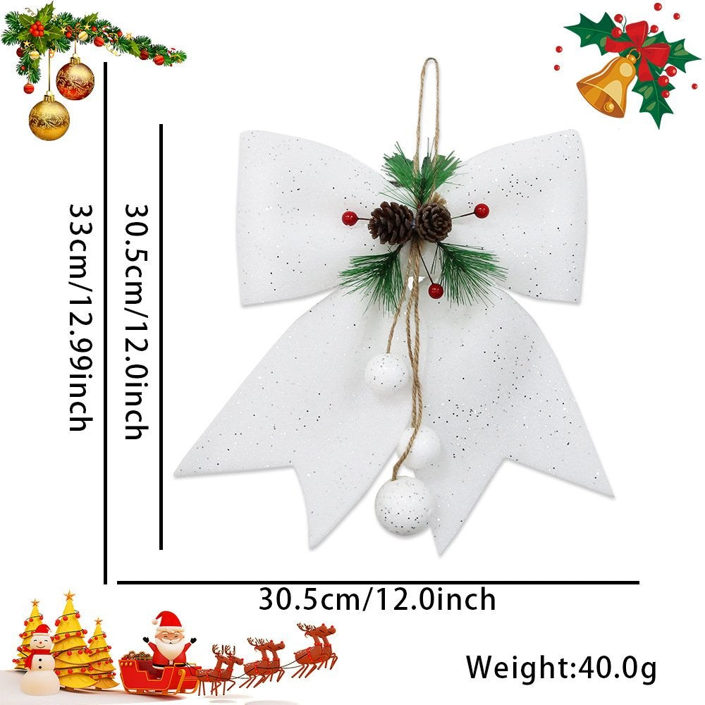 Brown Bow Ornament 2