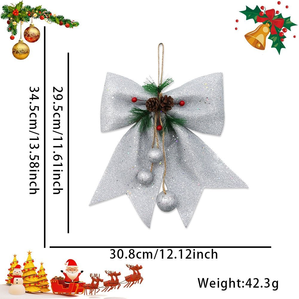 Brown Bow Ornament 4