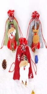 Burlap Long Gift Bag Stocking 2
