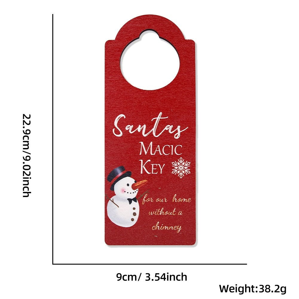 Christmas Belt Door Hanger Hanging Sign 3