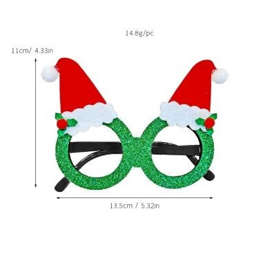 Christmas Decoration Glasses 13.5x11cm