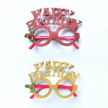 Christmas Decoration Glasses 14x11cm
