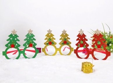 Christmas Decoration Glasses 14x12.5cm