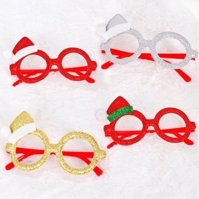 Christmas Decoration Glasses 14x8.5cm