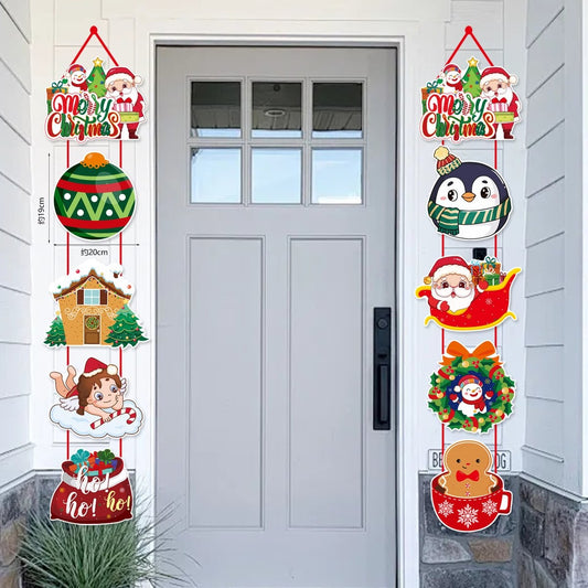 Christmas Door Hanger Wreath 20x19cm