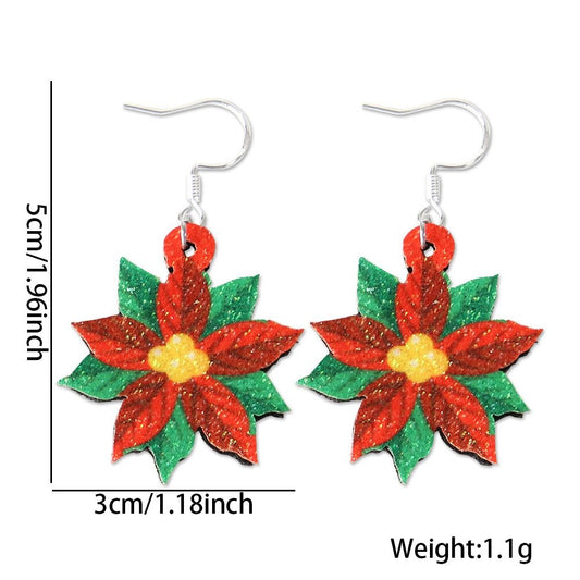 Christmas Flower Hair Clip 5*3cm