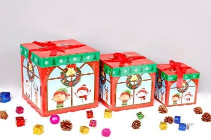 Christmas Gift Box (Set Large Small) 6
