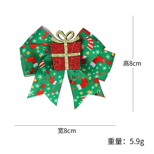 Christmas Gift Hair Clip 8*8cm