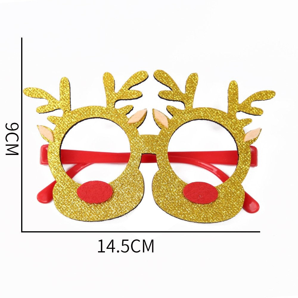 Christmas Gold Antler Glasses