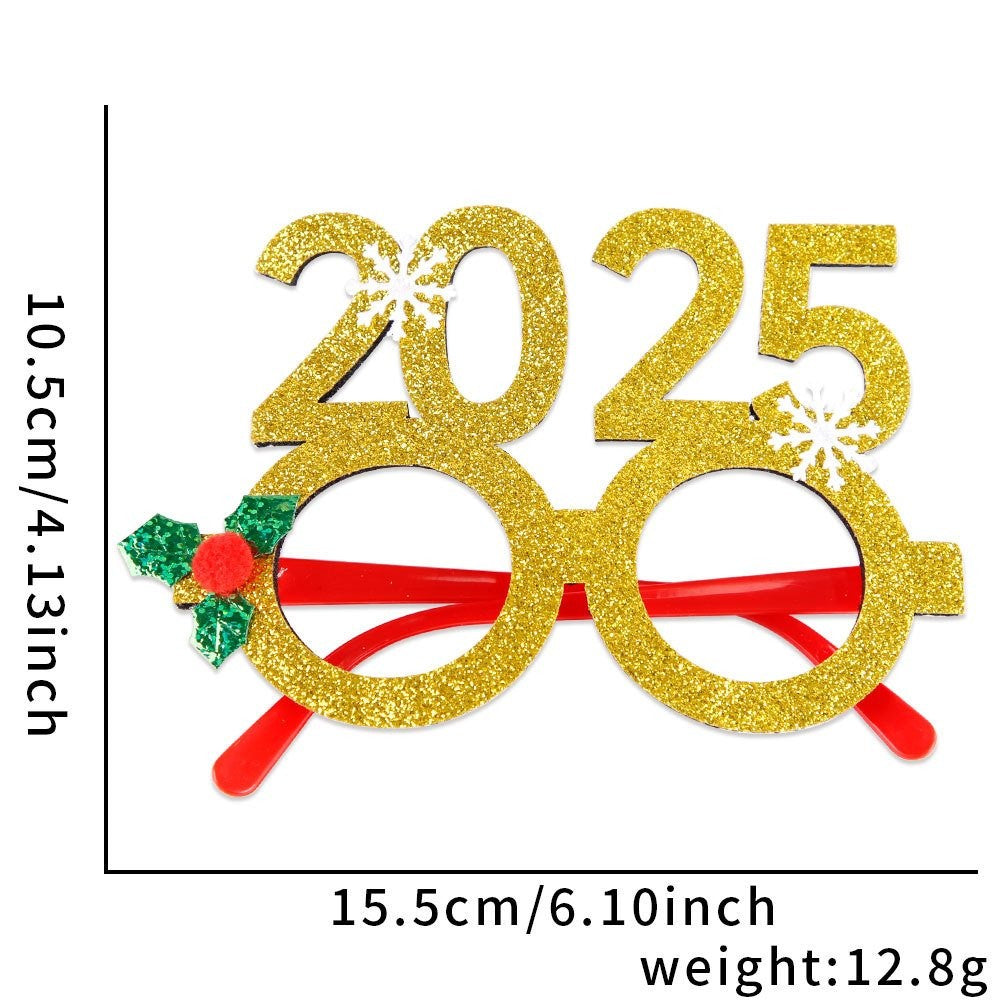 Christmas Green Hat Red Glasses 4