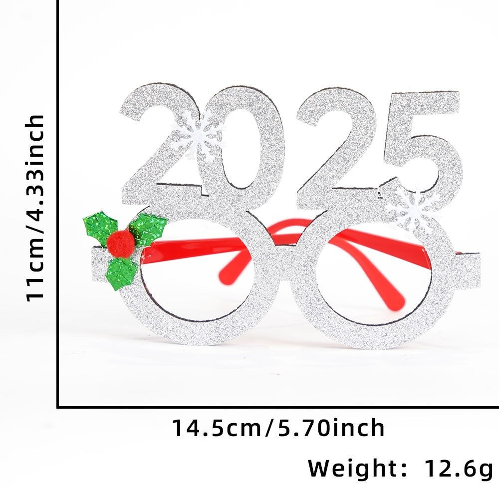 Christmas Green Hat Red Glasses 5