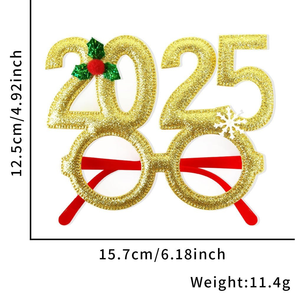 Christmas Green Hat Red Glasses 8