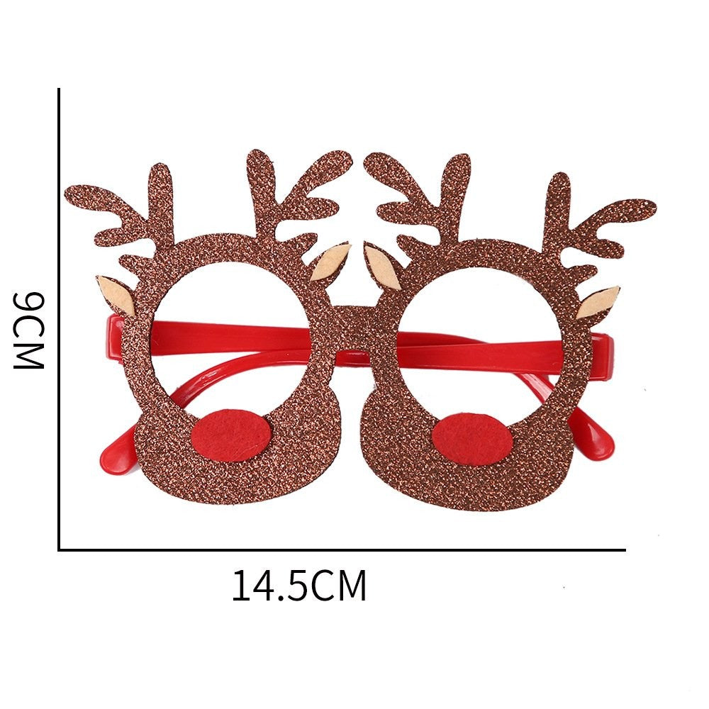 Christmas Khaki Antler Glasses