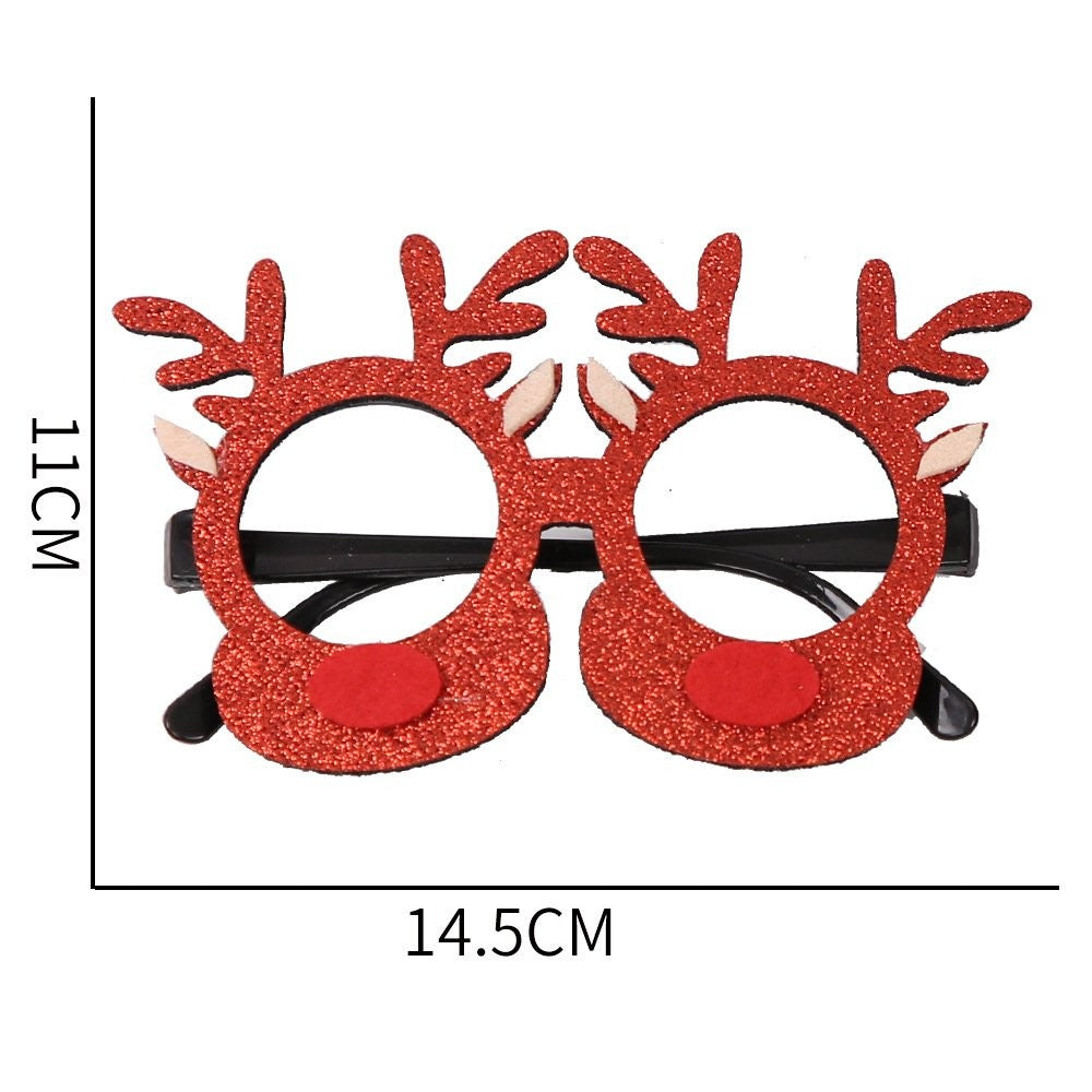 Christmas Red Antler Glasses