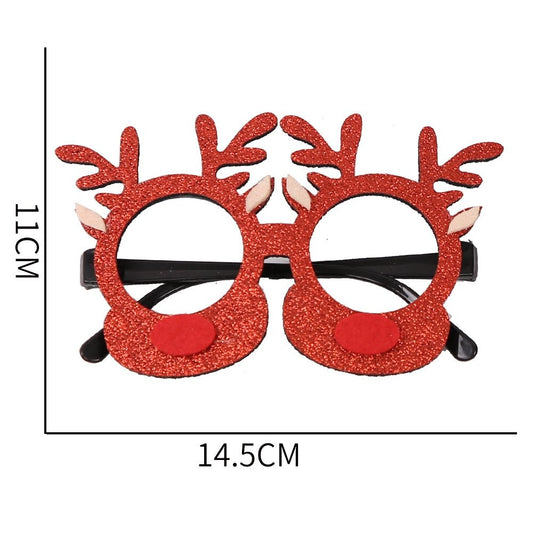 Christmas Red Antler Glasses