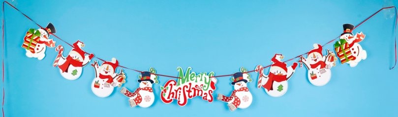 Christmas Snowman Bunting