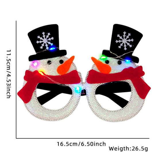 Christmas Snowman Style (with LED) Glasses