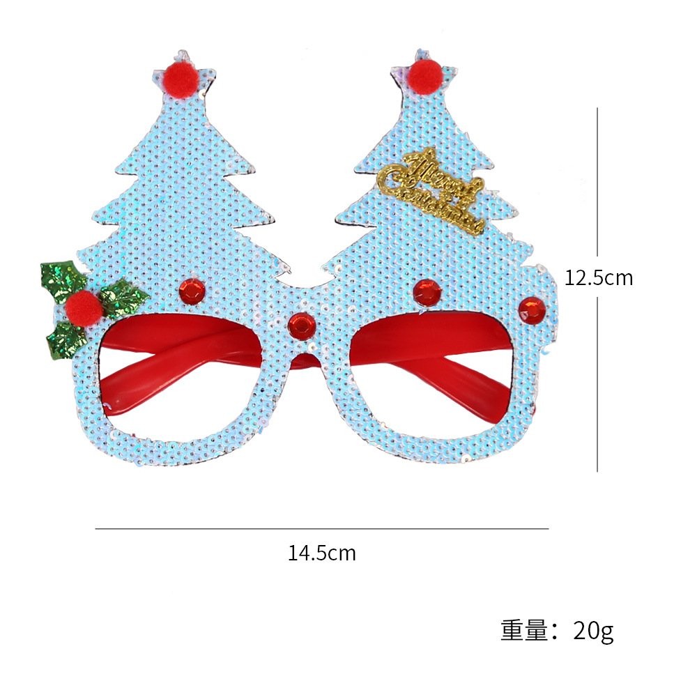 Christmas Tree Colorful Glasses