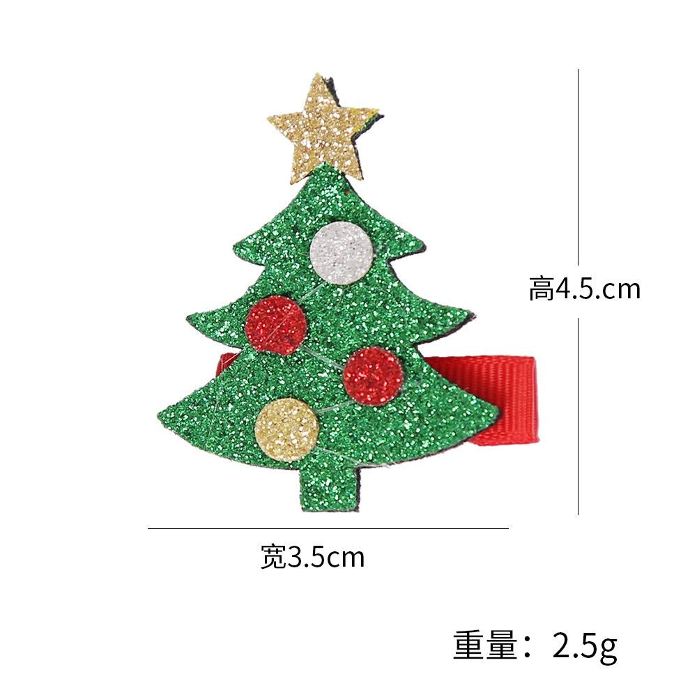 Christmas Tree Hair Clip 4.5*3.5cm