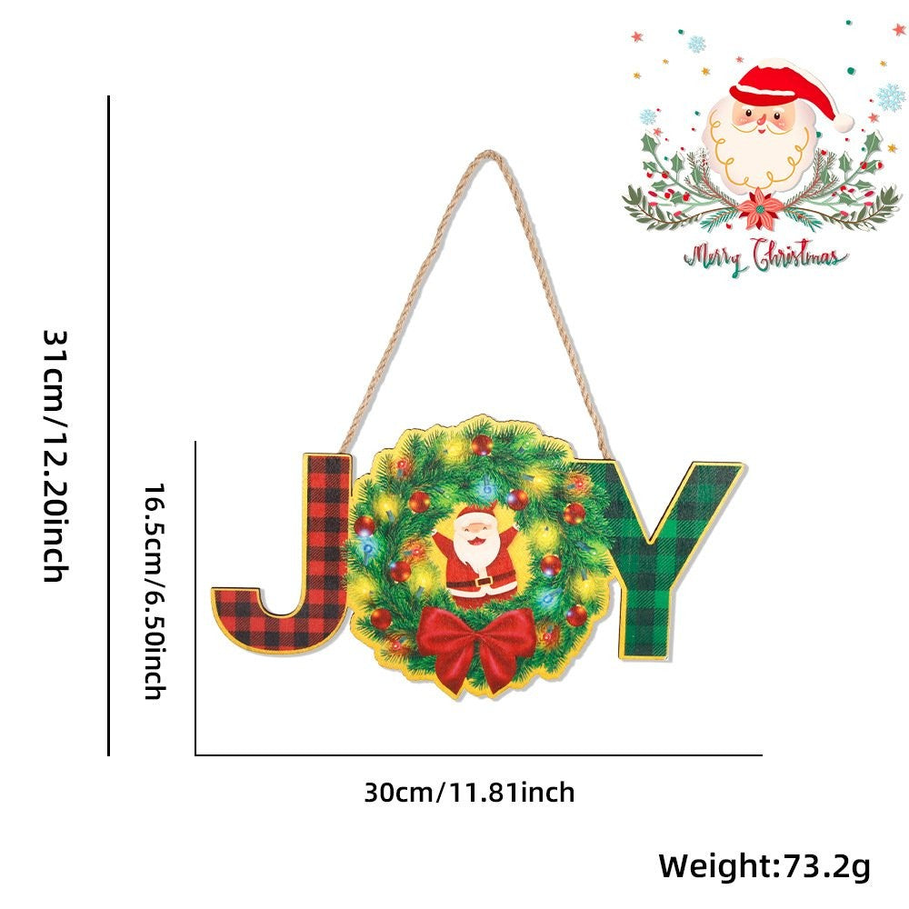 Christmas Tree Letter Style Hanging Sign 3