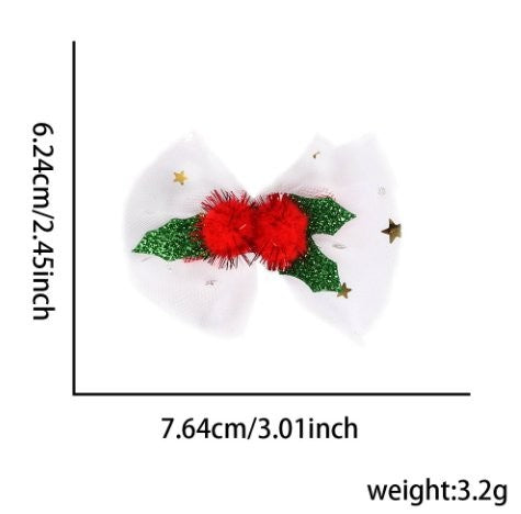 Christmas Tree Mesh Hair Clip 2