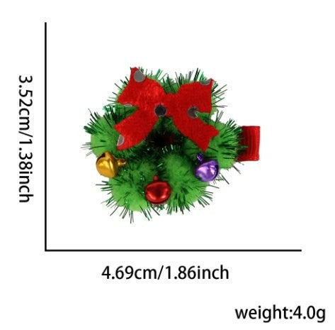Christmas Tree Mesh Hair Clip 3