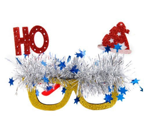 Christmas Tree Snowman Tinsel Boa Glasses 8