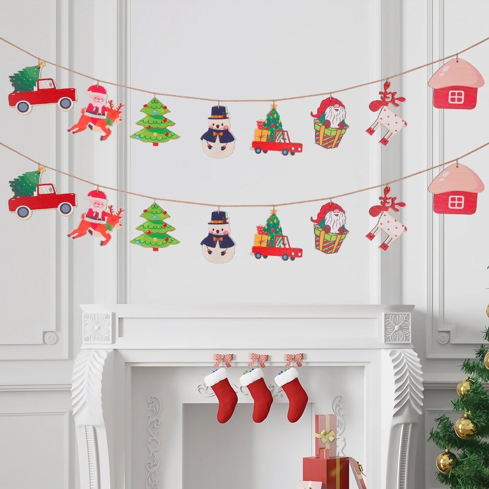 Christmas Wood Sign Bunting