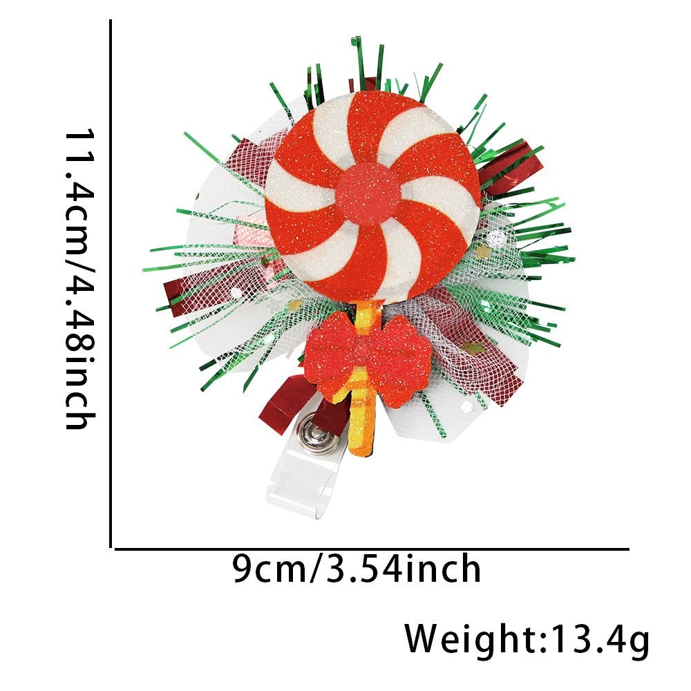 Christmas Wreath Hair Clip 2