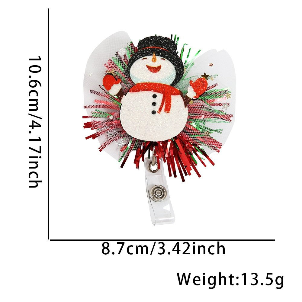Christmas Wreath Hair Clip 4